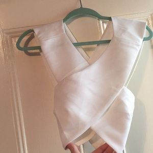 White crop top
